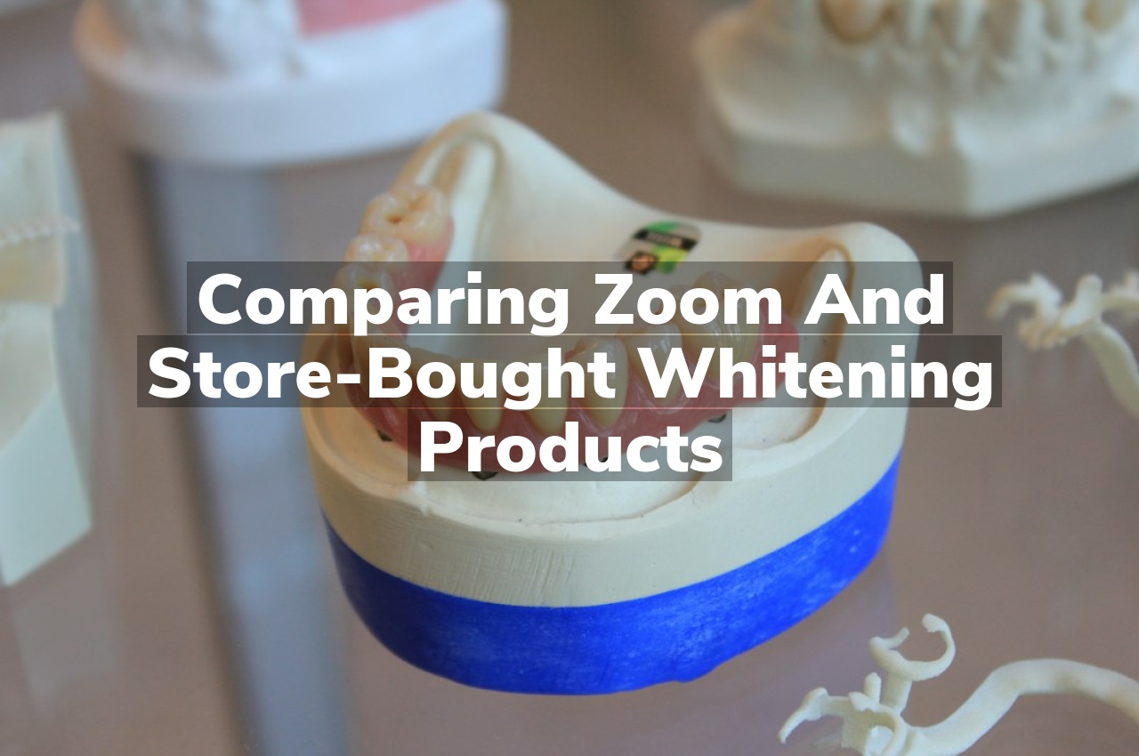 Comparing Zoom and Store-Bought Whitening Products