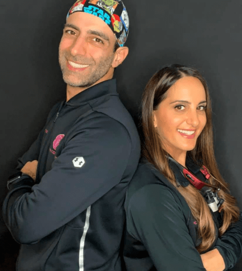 Dr. Roham Rafat and Dr. Ashley Izadi